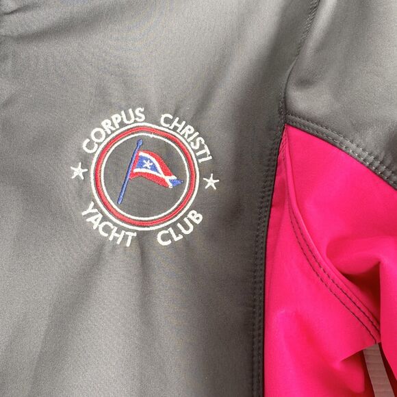 Port Authority Jacket Corpus Christi Yacht Club Women's M Gray and Pink - Picture 8 of 9